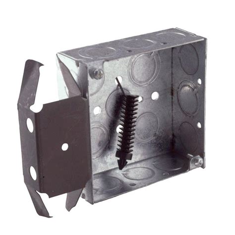 metal electrical box with bracket|electrical box fittings home depot.